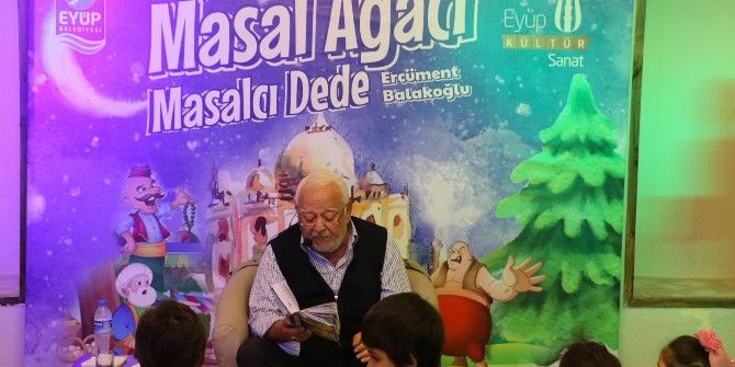 Çocuklar Masalcı Dedeleriyle Buluştu