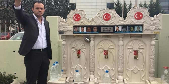 Tahrip Edilen Şehitler Çeşmesindeki Fotoğraflar Yenilendi