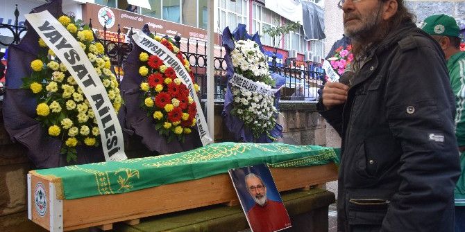 Giresun’da Gazeteci Peyami Tek Son Yolculuğuna Uğurlandı