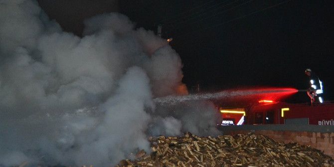 Kulu’da Odun Dükkanında Yangın
