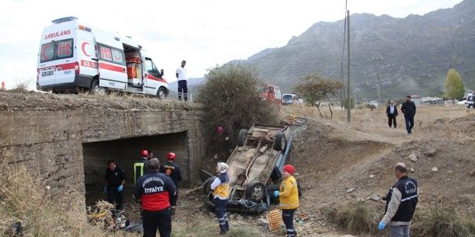 Konya’da Otomobil Şarampole Devrildi: 1 Ölü, 1 Yaralı