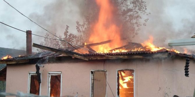 Sinop’ta Ev Yangını