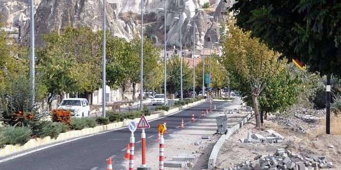 Göreme’de Kaldırım Çalışmaları Yapılıyor