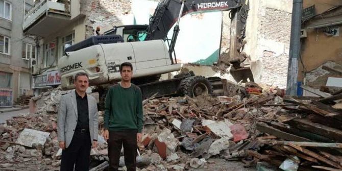 Lise Caddesi’nde Yıkım