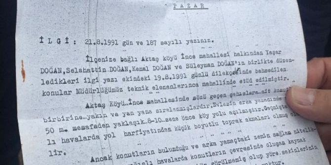 Rize’deki Heyelanda Kahreden Detay