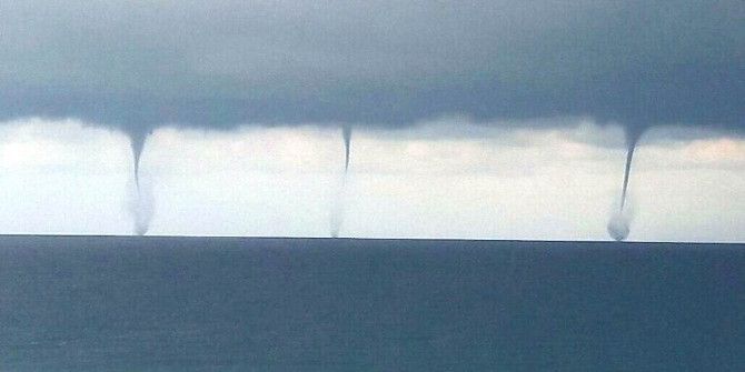 Manavgat’ta Denizde Aynı Anda Beliren Üç Hortum Şaşkına Çevirdi