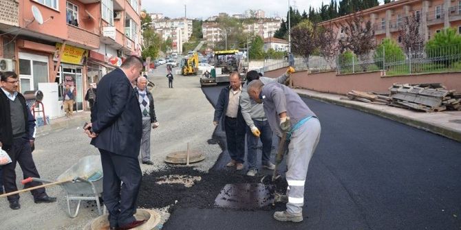 Alaplı Belediyesi Asfaltlama Çalışmalarını Sürdürüyor