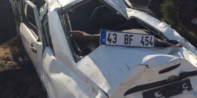 Otomobil Takla Attı: 1 Yaralı