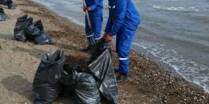 İznik Gölü Sahilinde Temizlik Harekatı
