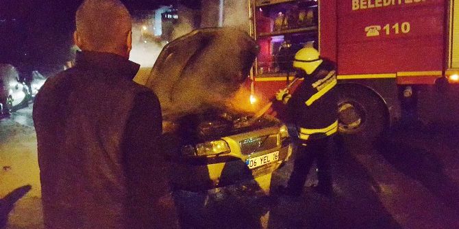 Seyir Halinde Alev Aldı