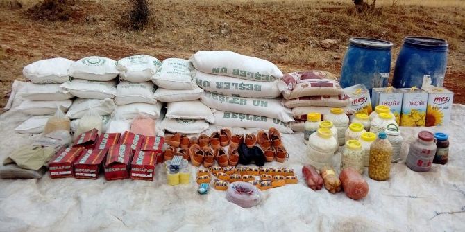 Siirt’te Pkk’ya Ait Gıda Ve Eyp Malzemeleri Ele Geçirildi