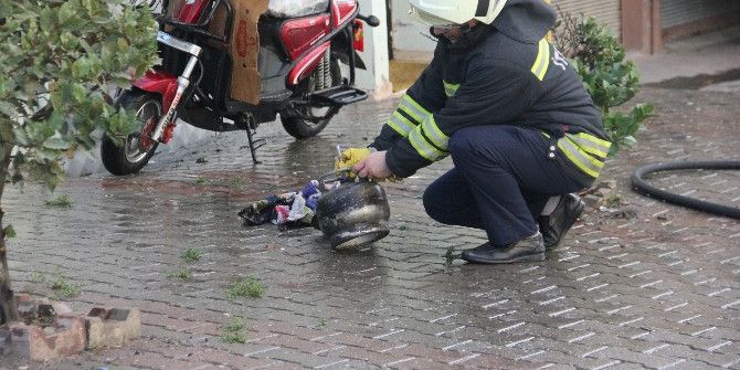 Alev Alan Piknik Tüpünü 3. Kattan Attı