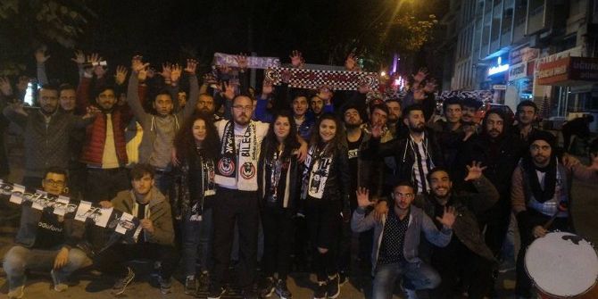 Bilecik’teki Beşiktaşlı Taraftarların Galibiyet Sevinci