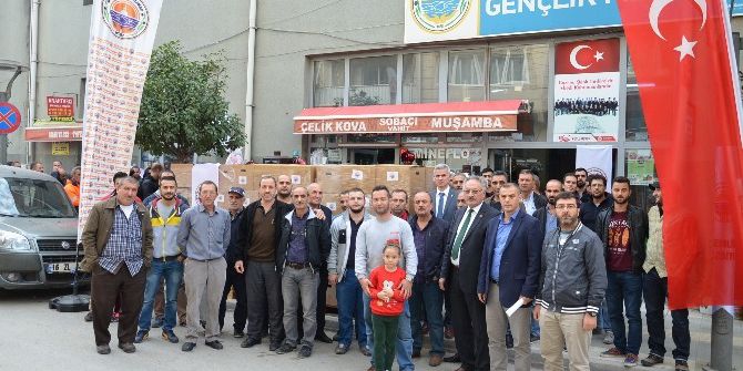 Gemlik Belediyesi’nden Grevdeki Gübre İşçilerine Erzak Yardımı