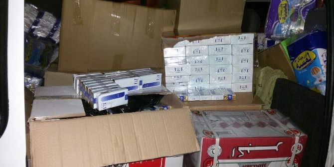 İki Suriyeli 6000 Paket Kaçak Sigara İle Yakalandı