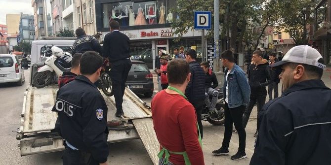 Keşan Polisinden Plakasız Motosikletlere Darbe