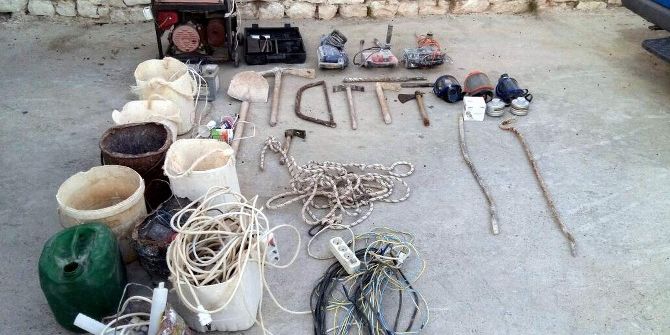 İzinsiz Kazıya Jandarma Baskını