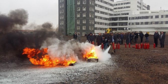 Nkü’de Yangın Söndürme Eğitimi