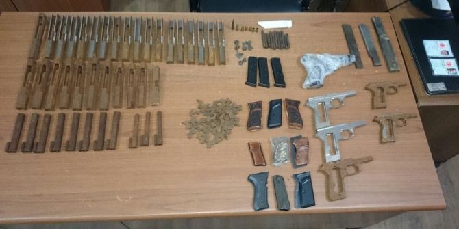 Rize’de Kaçak Silah Atölyesine Baskın