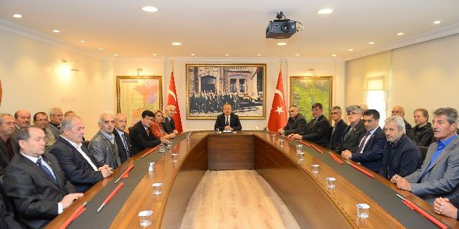 Muhtarlardan Edirne Valisi Özdemir’e Ziyaret