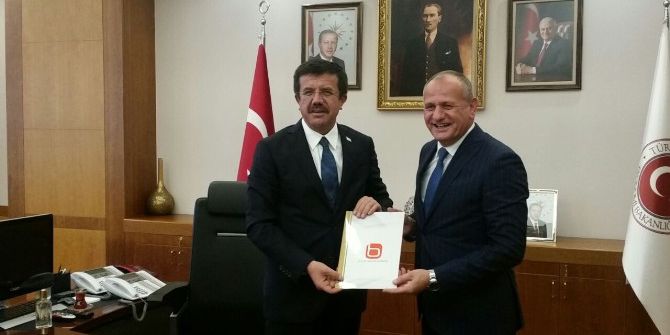 Başkan Keleş Ekonomi Bakanını Ziyaret Etti