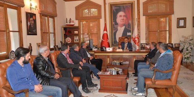 M Plakalı Minibüsçülerden Başkan Yağcı’ya Ziyaret