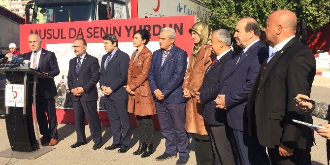 Türk Kızılayı’nın 20 Tır’ı Musul İçin Yola Çıktı