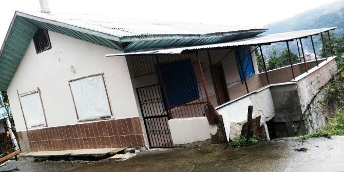 Rize’de 7 Ev Heyelan Tehlikesi Nedeniyle Boşaltıldı