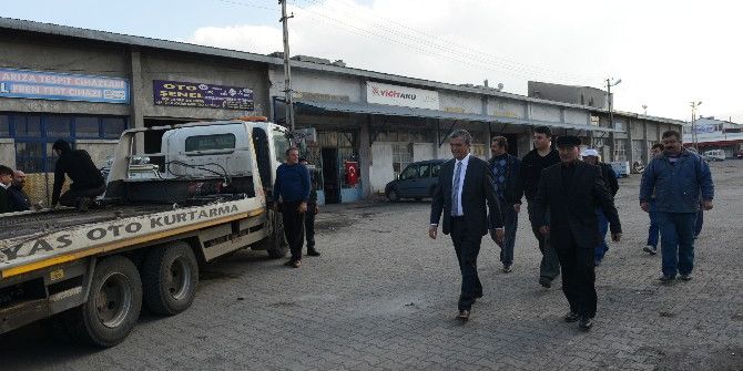Vali Özefe, Küçük Sanayi Sitesinde Esnaf Ziyaretinde Bulundu