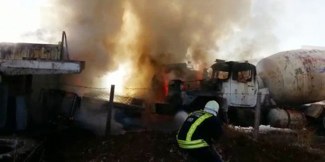 Adıyaman’da Araçlar Küle Döndü
