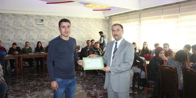 Gıda Kontrol Görevlileri Belgelerini Aldı