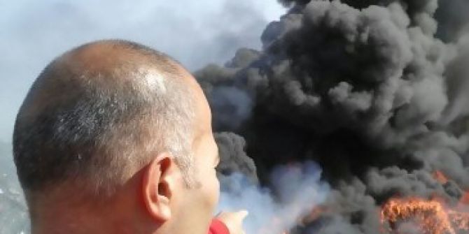 Burhaniye Çöplüğü Yine Yandı