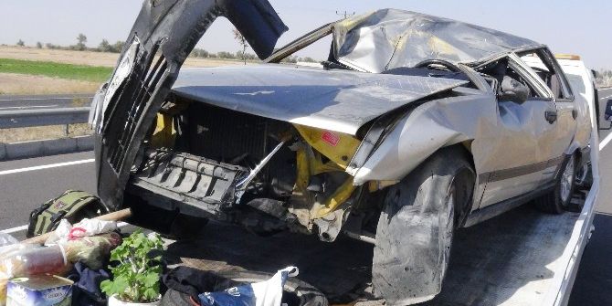 Otomobil Takla Attı: 2 Yaralı