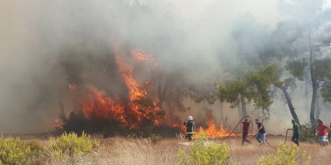 Manavgat’ta Orman Yangını