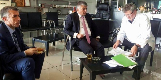 Vali Yazıcı, Bilim İnsanı Durukan’ı Ziyaret Etti