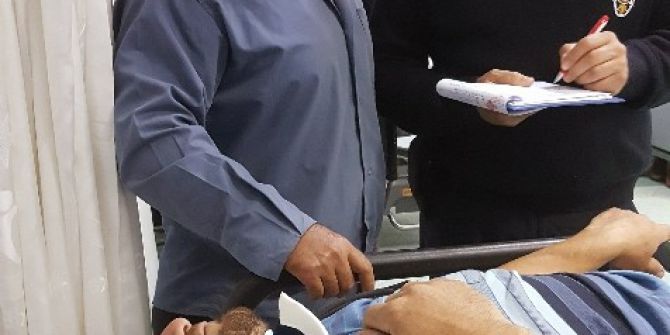 Çatıdan Düşen Şahıs Hastanelik Oldu