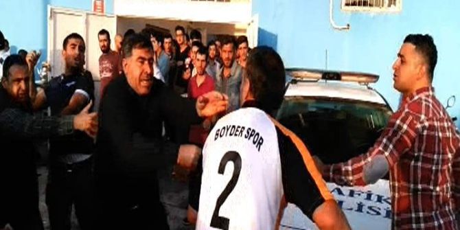 Maç Sonrası Taraftar Birbirine Girdi