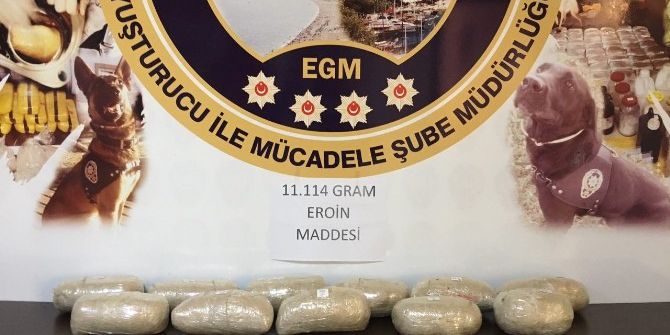 Antalya’da 11 Kilogram Eroin Ele Geçirildi