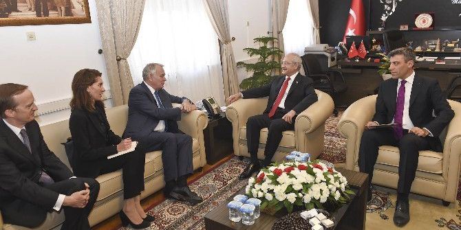 Kılıçdaroğlu, Fransa Dışişleri Bakanı Ayrault İle Bir Araya Geldi