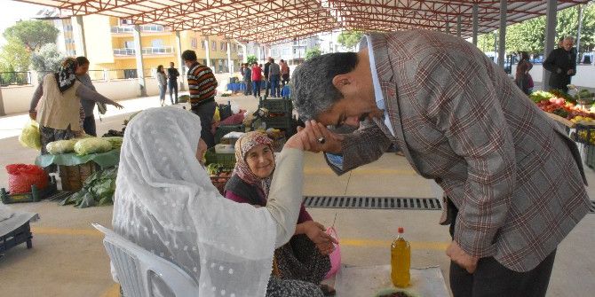 Başkan Alıcık, Pazaryeri Ziyaretlerini Sürdürüyor.