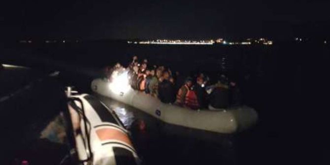 Kuşadası Körfezi’nde Kaçak Göçmen Operasyonu