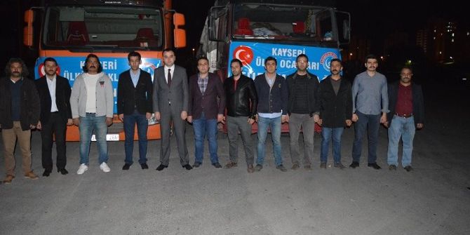 Ülkü Ocakları’ndan Türkmendağı Ve Cerablus’a 2 Tır Yardım