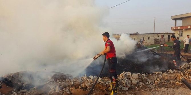 Odunlukta Çıkan Yangın Söndürüldü