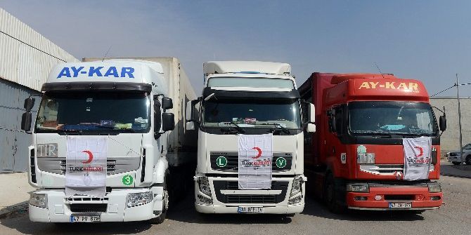 Kızılay’ın Musul Yardım Konvoyu Erbil’e Ulaştı