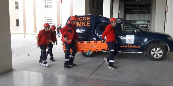 Hastanede Yangın Tatbikatı Yapıldı