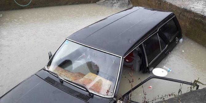 Ardeşen’de İlginç Kaza