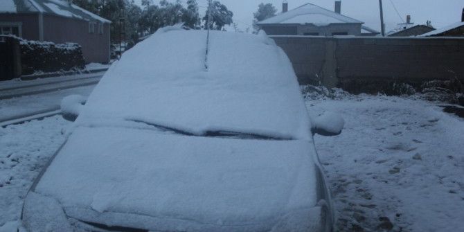 Çaldıran’da Kar Yağışı