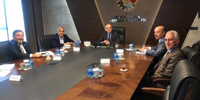 Bilim Sanayi Ve Teknoloji Bakanı Faruk Özlü Şanlıurfa Heyetini Kabul Etti