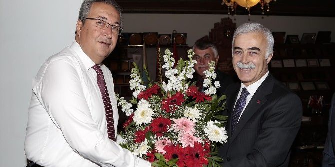 Ptt Başmüdürü Uğurtepe, Belediye Başkanı Ünver’i Ziyaret Etti