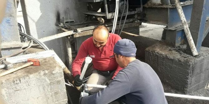 Şantiyeye Fueloil Yakıt Şebekesi Döşendi